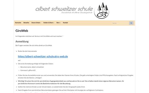 GiroWeb – Albert-Schweitzer-Schule - IServ - ass-gf.de
