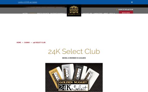 Join 24K Select Club For Exclusive Benefits | Golden Nugget ...