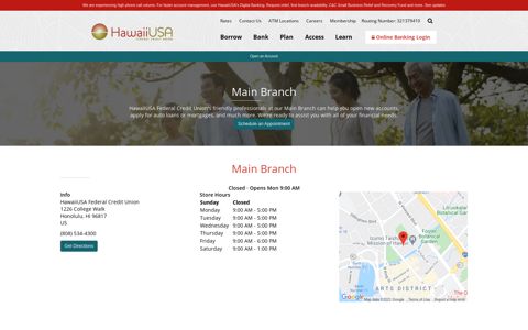 HawaiiUSA Federal Credit Union - Branch/ATM Locations