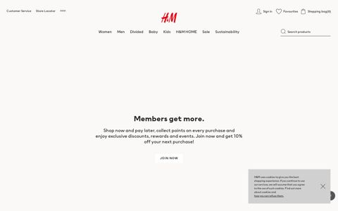 H&M Membership | Join to Collect Points & Rewards