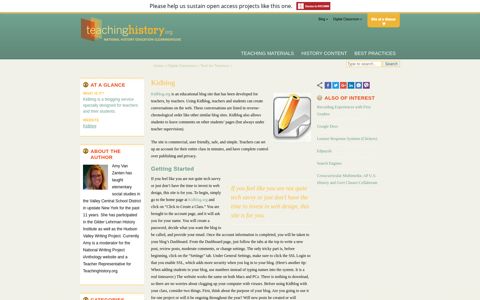 Kidblog - Teachinghistory.org