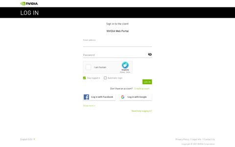 account - Sign in with NVIDIA