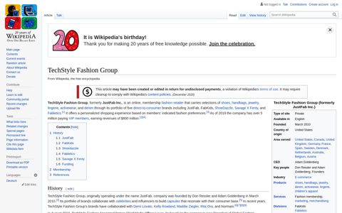 TechStyle Fashion Group - Wikipedia