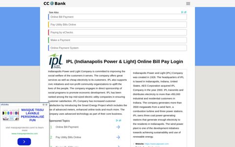 IPL (Indianapolis Power & Light) Online Bill Pay Login - CC ...