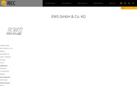 EWS GmbH & Co. KG | REC Group