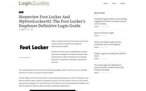 Homeview Foot Locker And MyFootLocker411: The Foot ...
