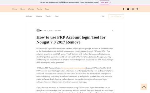 How to use FRP Account login Tool for Nougat 7.0 2017 ...