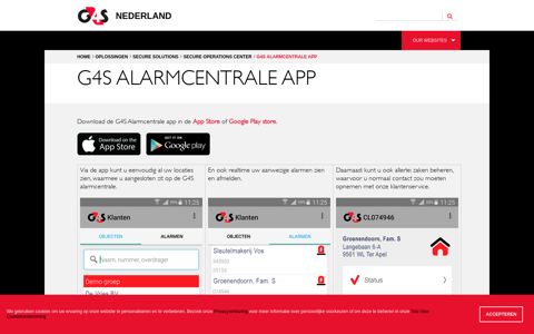 G4S Alarmcentrale app | G4S Nederland - G4S Plc
