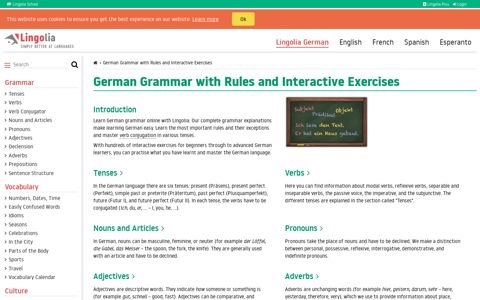 German Grammar with Rules and Interactive ... - Lingolia