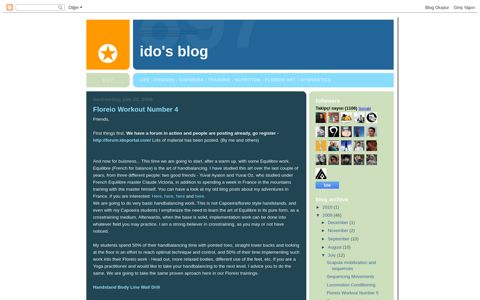 Floreio Workout Number 4 - Ido's Blog