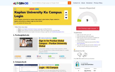 Kaplan University Ku Campus Login