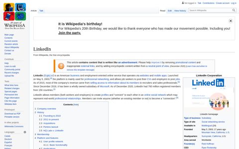 LinkedIn - Wikipedia