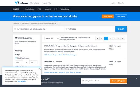 Www.exam.ezygrow.in online exam portal Jobs, Employment ...