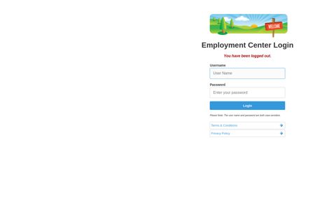 Employment Center Login