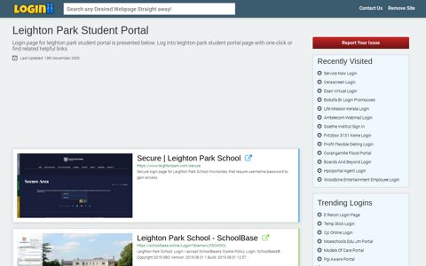 Leighton Park Student Portal - Loginii.com