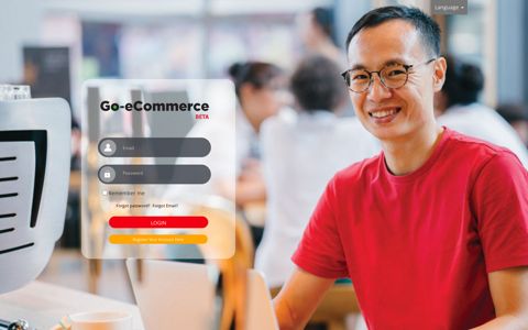 Go-eCommerce Management System - LMS Login Page