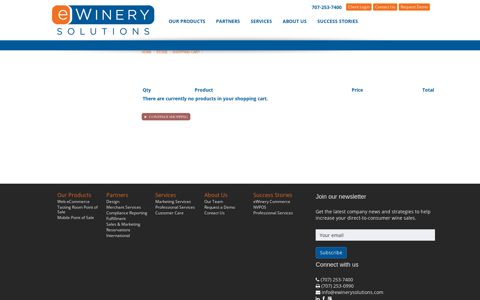 Shopping Cart - eWinery Solutions