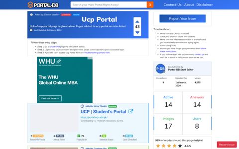 Ucp Portal