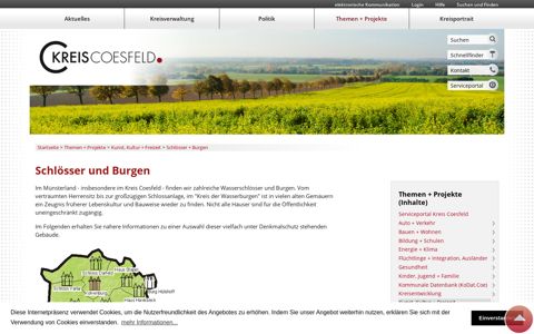 Schlösser + Burgen - Kreis Coesfeld