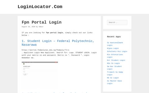 fpn portal - LoginLocator.Com