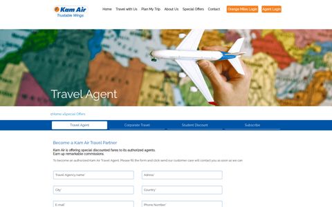 Travel Agent - Kam Air