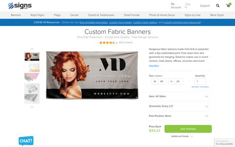 Custom Fabric Banners | Signs.com
