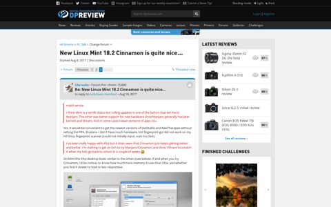New Linux Mint 18.2 Cinnamon is quite nice...: PC Talk Forum ...