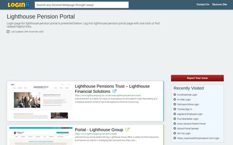 Lighthouse Pension Portal - Loginii.com