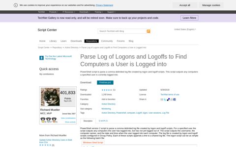 Parse Log of Logons and Logoffs to Find Computers a User is ...