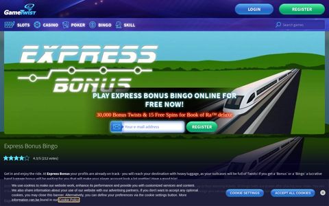 Play Express Bonus Bingo online for free | GameTwist Casino