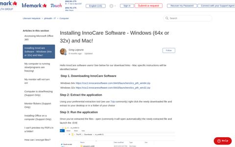 Installing InnoCare Software - Windows (64x or 32x) and Mac ...