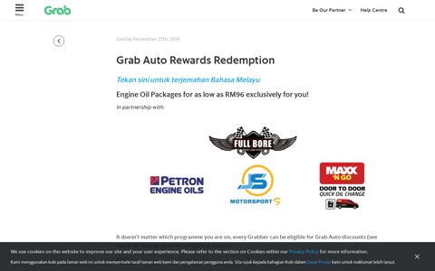 Grab Auto Rewards Redemption | Grab MY