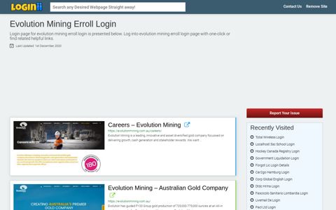 Evolution Mining Erroll Login - Loginii.com
