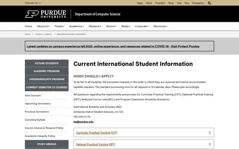 Department of Computer Science ... - Purdue University