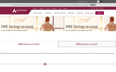 NRE Savings Account - NRI Services by Axis Bank
