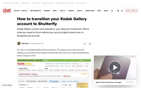 How to transition your Kodak Gallery account to Shutterfly - CNet