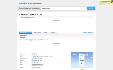 lcexch.com at WI. Login Page. Visit Lc Exch. - Website Informer