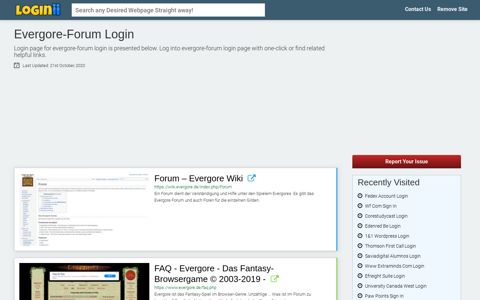 Evergore-forum Login | Accedi Evergore-forum - Loginii.com
