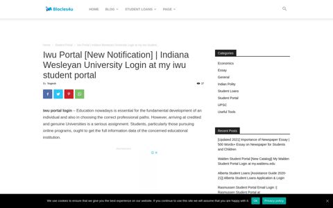 Iwu Portal [New Notification] | Indiana Wesleyan University ...