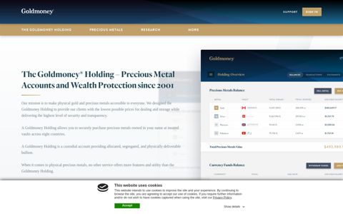 The Goldmoney Holding - Precious Metals - Goldmoney