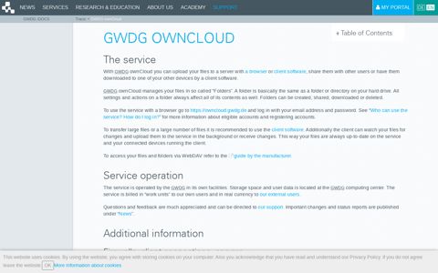 GWDG ownCloud [GWDG /docs]