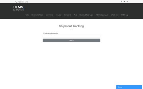 UEMS | Shipment Tracking - eShipGlobal