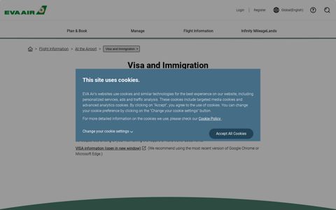 Visa and Immigration - EVA Air