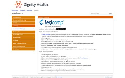 Lexicomp - Mobile Apps - LibGuides at Dignity Health