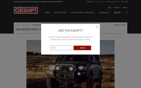 Our Deceptively Capable Tundra – Equipt Expedition Outfitters