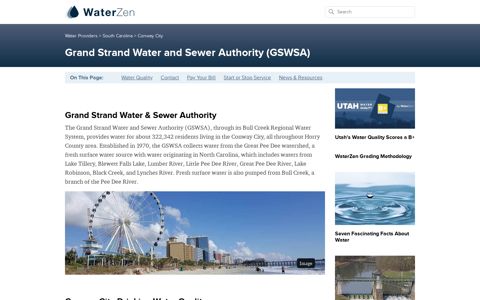 Grand Strand Water & Sewer Authority - Contact, Pay Bill, Start ...