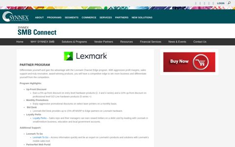 Lexmark- Vendor Partner Portal