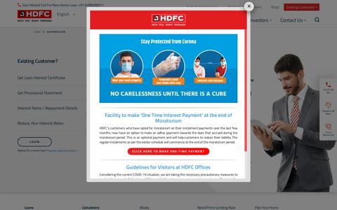 HDFC Home Loan Customer Login | HDFC Ltd