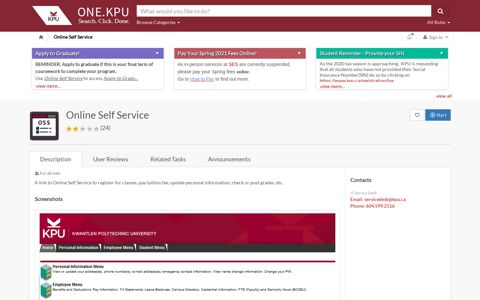 Online Self Service | ONE.KPU