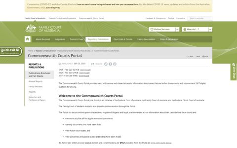 Commonwealth Courts Portal - Family Court of Australia